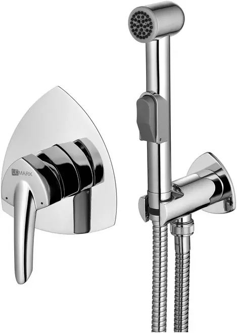 Lemark LM3519 смеситель с гигиеническим душем без излива хром (LM3519C)