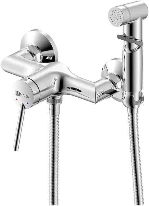Lemark Minima Minima смеситель с гигиеническим душем без излива хром (LM3818C)