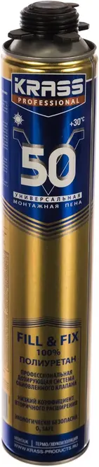Krass Professional V50 монтажная пена универсальная (750 мл) летняя (Польша)