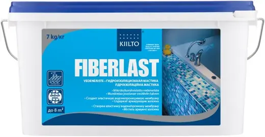 Kiilto Pro Fiberlast гидроизоляционная мастика (7 кг)