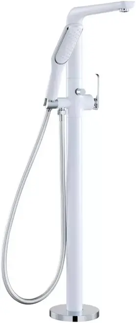 Ganzer GZ52081 смеситель для душа напольный белый (GZ52081F)