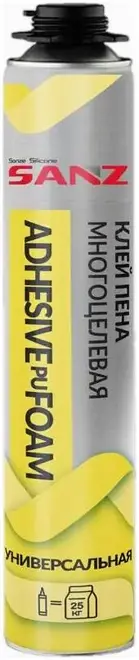 Sanz Adhesive Pu Foam клей-пена многоцелевая универсальная (800 г)