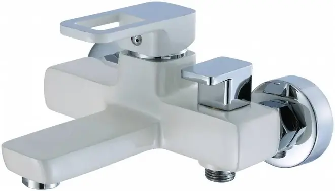 Hansen H30008 смеситель для ванны белый/хром (H30008F)