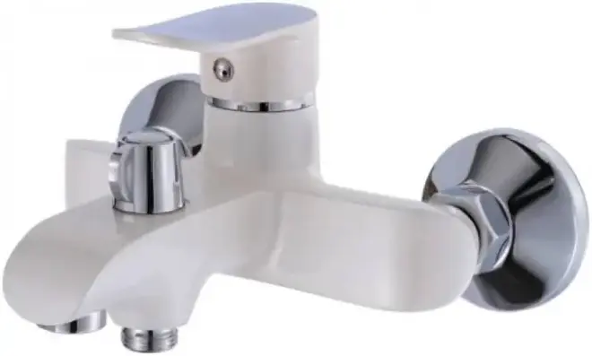 Hansen H30003 смеситель для ванны белый/хром (H30003F)