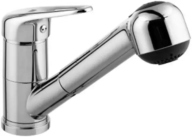 Hansen H40007 смеситель для кухни с выдвижной лейкой хром (H40007)