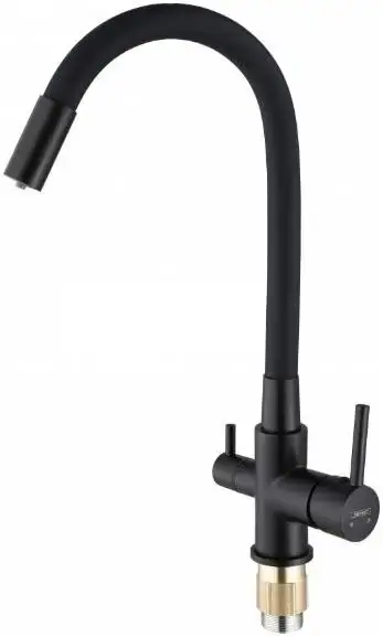Hansen H15080 смеситель для кухни с подключением к фильтру черный (HL15080-CC)