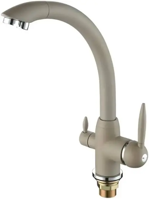 Hansen H15083 смеситель для кухни со встроенным фильтром бежевый (HL15083-B)