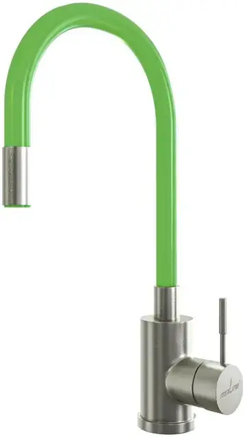 Mixline MLSS-0325 смеситель для кухни с гибким изливом зеленый (542380)