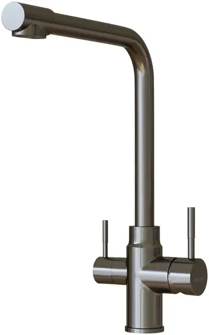 Mixline MLSS-0320 смеситель для кухни с подключением к фильтру черный графит (MLSS-0320BL/553820)