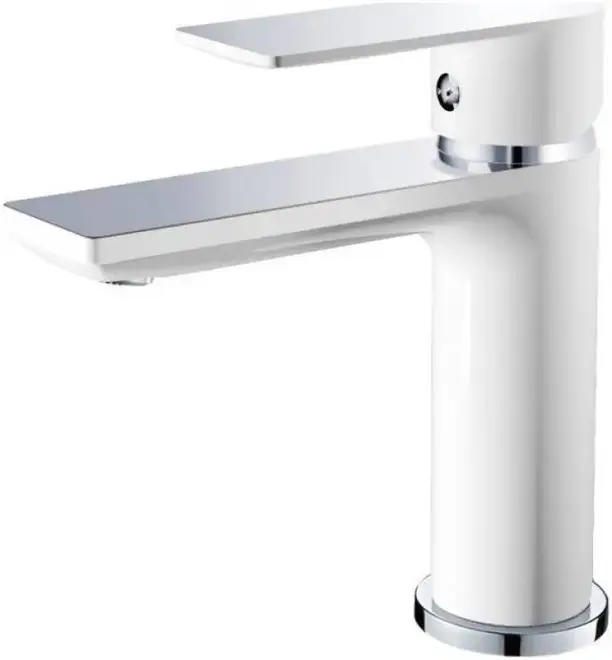 Haiba HB10505 смеситель для раковины белый/хром (HB10505-8)