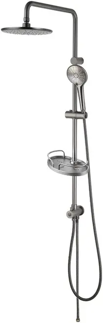Lemark LM3788 гарнитур душевой без смесителя графит (LM3788GM)