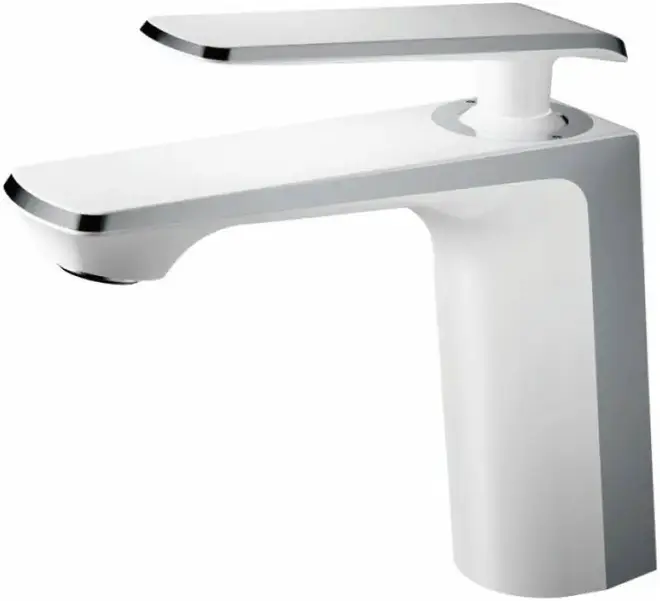 Haiba HB10548 смеситель для раковины белый/хром (HB10548-8)