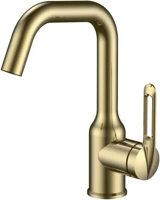 Haiba HB10825 смеситель для раковины золото матовое (HB10825-5)