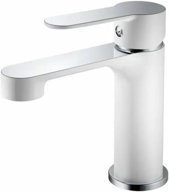 Haiba HB10557 смеситель для раковины белый/хром (HB10557-8)