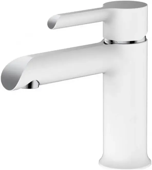 Haiba HB10805 смеситель для раковины белый/хром (HB10805-8)