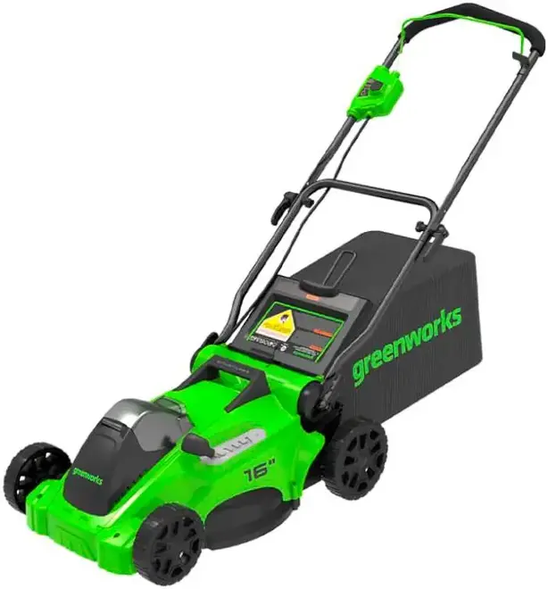 Greenworks GD40LM16XK5 газонокосилка аккумуляторная (40 В 45 л) №2517907