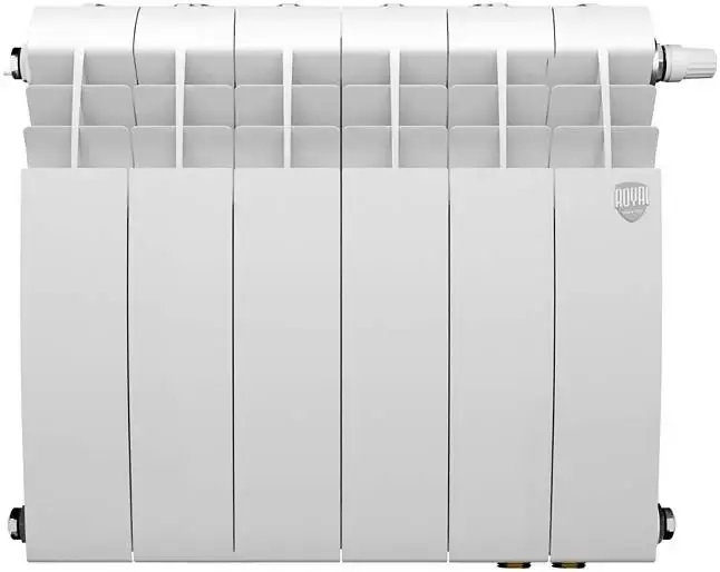 Royal Thermo Biliner 350 VR80 радиатор биметаллический RTBBTVR8035006 6 секций Bianco Traffico белый