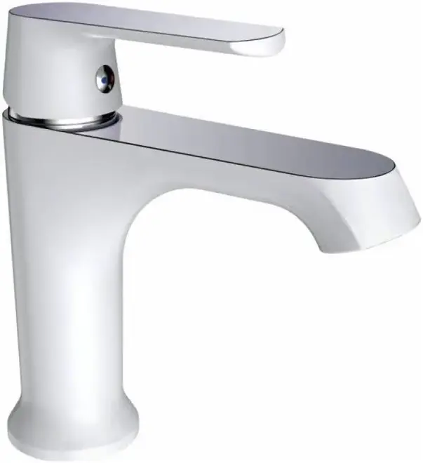 Haiba HB10804 смеситель для раковины белый/хром (HB10804)