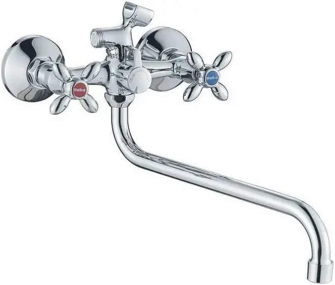 Haiba HB2227 смеситель для ванны хром (HB2227-2)