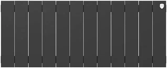 Royal Thermo Pianoforte 300 VDR80 радиатор 12 секций черный графитовый/Noir Sable