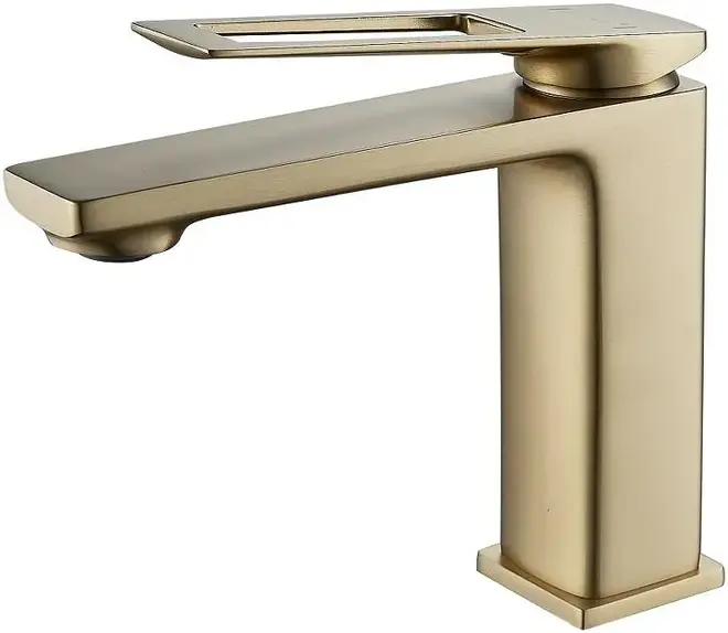 Savol S-009001 смеситель для раковины золото матовое (S-009001B)