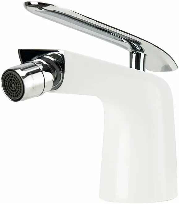 Lemark Melange LM4908 смеситель для биде хром/белый (LM4908CW)