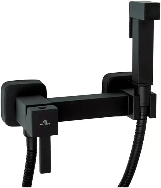 Ganzer GZ12201 смеситель для биде черный (GZ12201C Set)