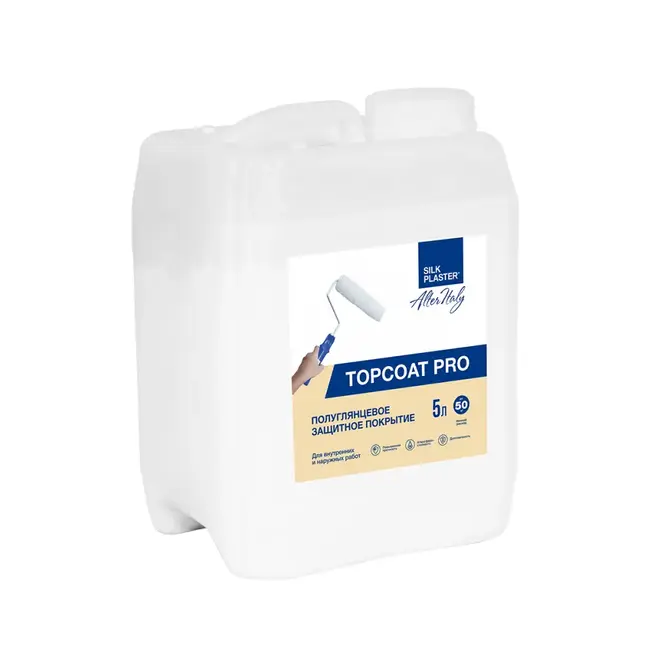 Silk Plaster Mixart Alteritaly Topcoat Pro лак защитное покрытие (5 л) полуглянцевый