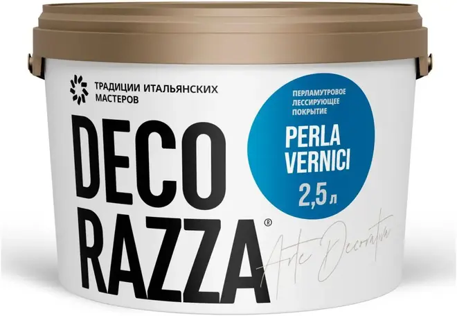 Decorazza Perla Vernici покрытие лессирующие перламутровое (2,5 л)