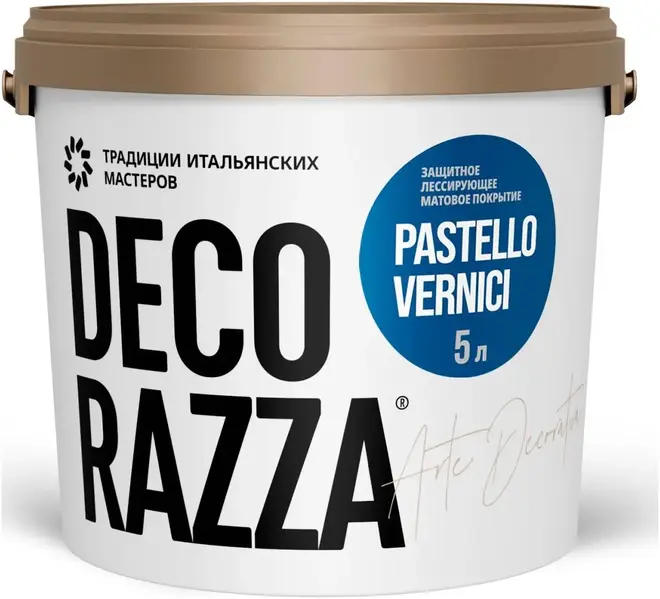 Decorazza Pastello Vernici покрытие лессирующее декоративное (5 л) матовое
