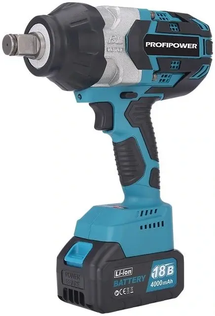 Profipower DTD-18B гайковерт ударный аккумуляторный бесщеточный (0-2200 уд/мин 1300 Нм) E0123