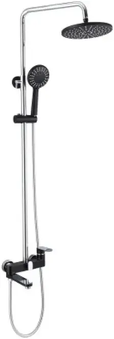 Vieir V043562 система душевая хром/черная (V043562-C)