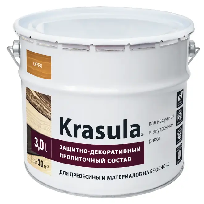 Норт Krasula состав защитно-декоративный пропиточный (3 л) орех