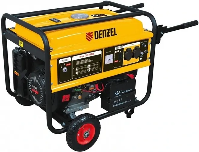 Denzel GE 4500E генератор бензиновый (4500 Вт)