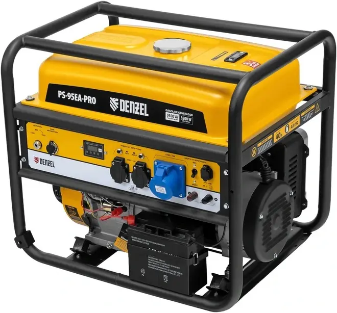 Denzel PS 95 EA-Pro генератор бензиновый (9500 Вт)