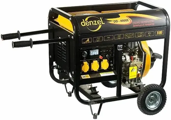 Denzel DD5800E генератор дизельный (5000 Вт)