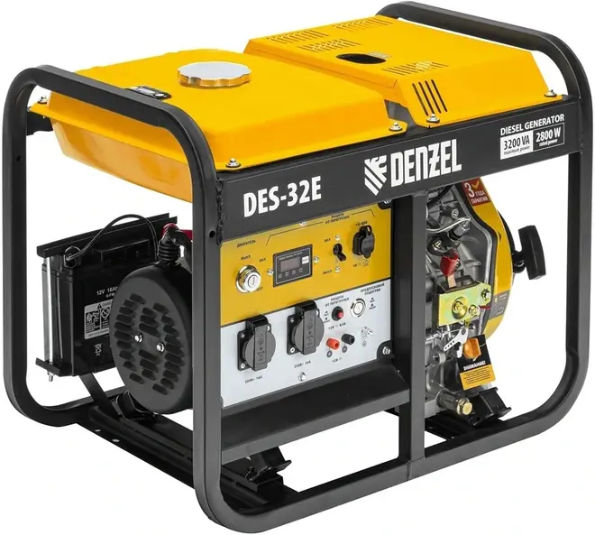 Denzel DES-32E генератор дизельный (3200 Вт)