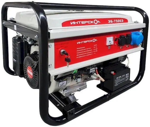 Интерскол ЭБ-7500Э генератор бензиновый