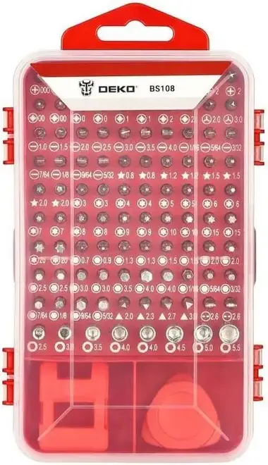 Deko BS108 набор прецизионных инструментов (108 инструментов)