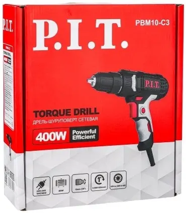 P.I.T. PBM10-C3 дрель-шуруповерт электрическая (400 Вт)