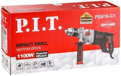 P.I.T. PSB16-C1 дрель ударная электрическая (1100 Вт)