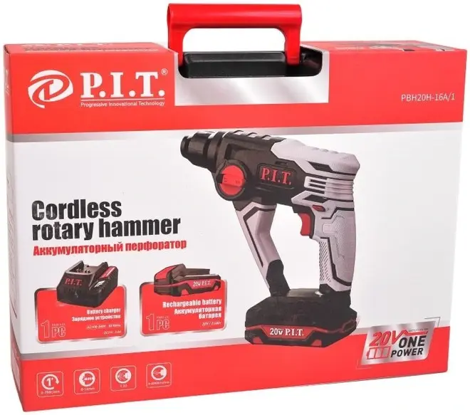P.I.T. PBH20H-16A/1 перфоратор аккумуляторный