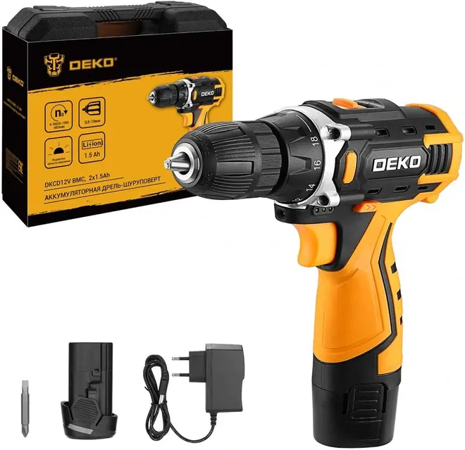 Deko DKCD12V дрель-шуруповерт аккумуляторная (12 В) №083-1006