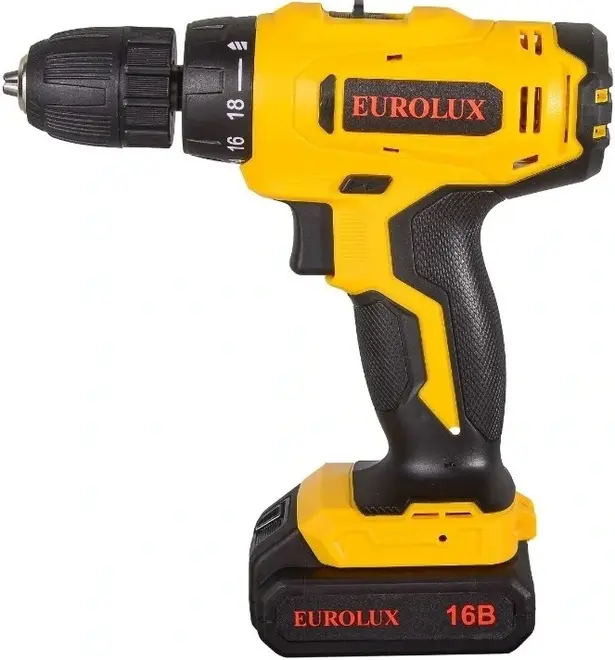 Eurolux ДА-16/2Li дрель-шуруповерт аккумуляторная №227264