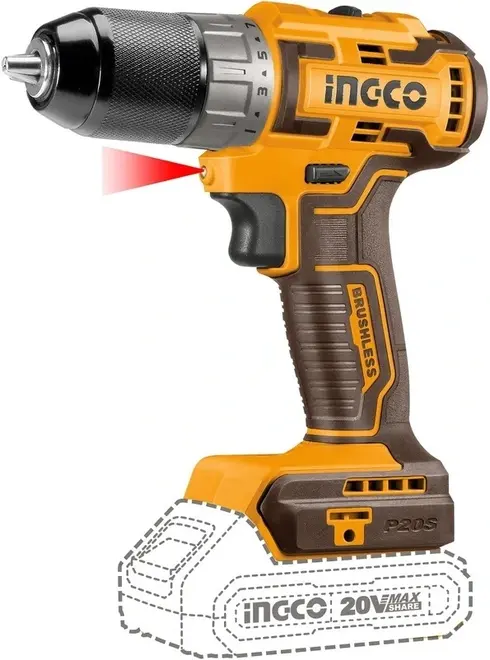 Ingco Industrial CIDLI20508 дрель-шуруповерт ударная аккумуляторная