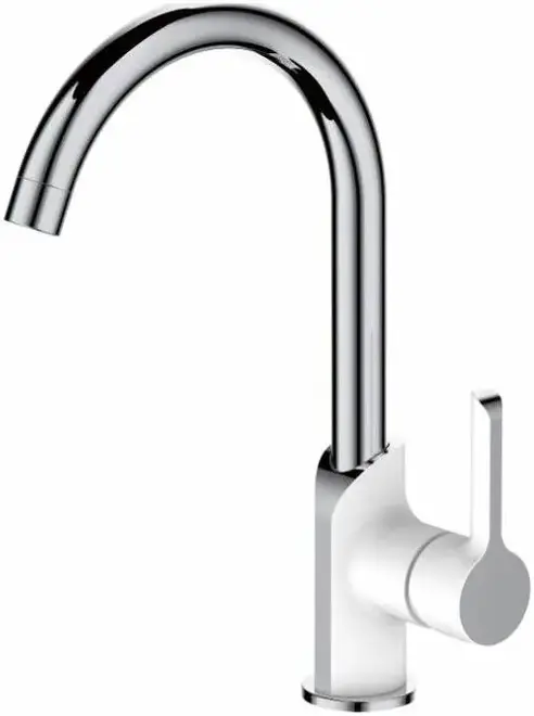 Haiba HB70805 смеситель для кухни хром/белый (HB70805-8)
