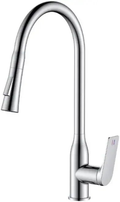Haiba HB73816 смеситель для кухни с выдвижной лейкой хром (HB73816)