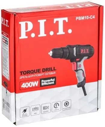 P.I.T. PBM10-C4 дрель-шуруповерт электрическая (400 Вт)