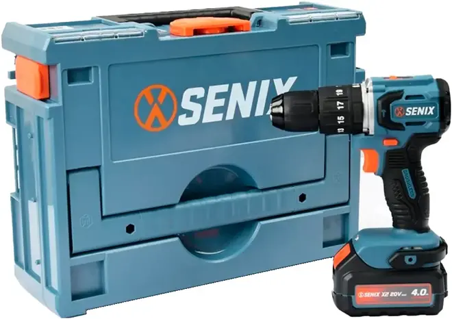 Senix PDHX2-M2-EU Set дрель-шуруповерт ударная аккумуляторная №120338 (20 В)