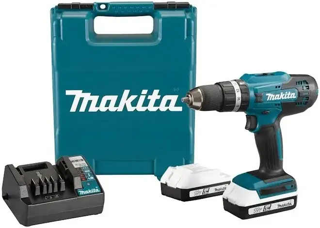 Макита HP488D002 дрель-шуруповерт ударная аккумуляторная (18 В 2 х 1.5 Ач)